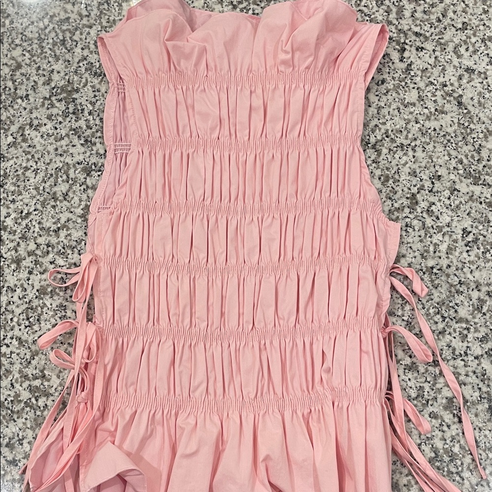 Peppermayo Pink Alysa Shirred Top